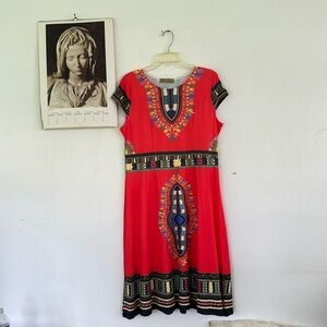 ⭐️sale⭐️ Jessica Taylor NYC sheer pattern dress size M